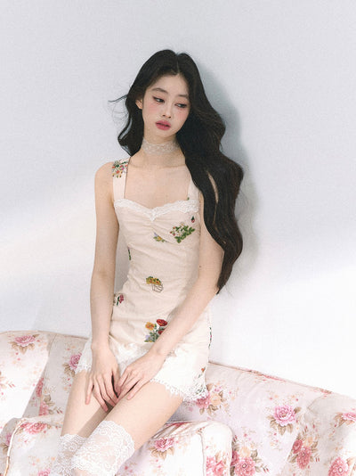 French Lace Flower Dress DIA0449