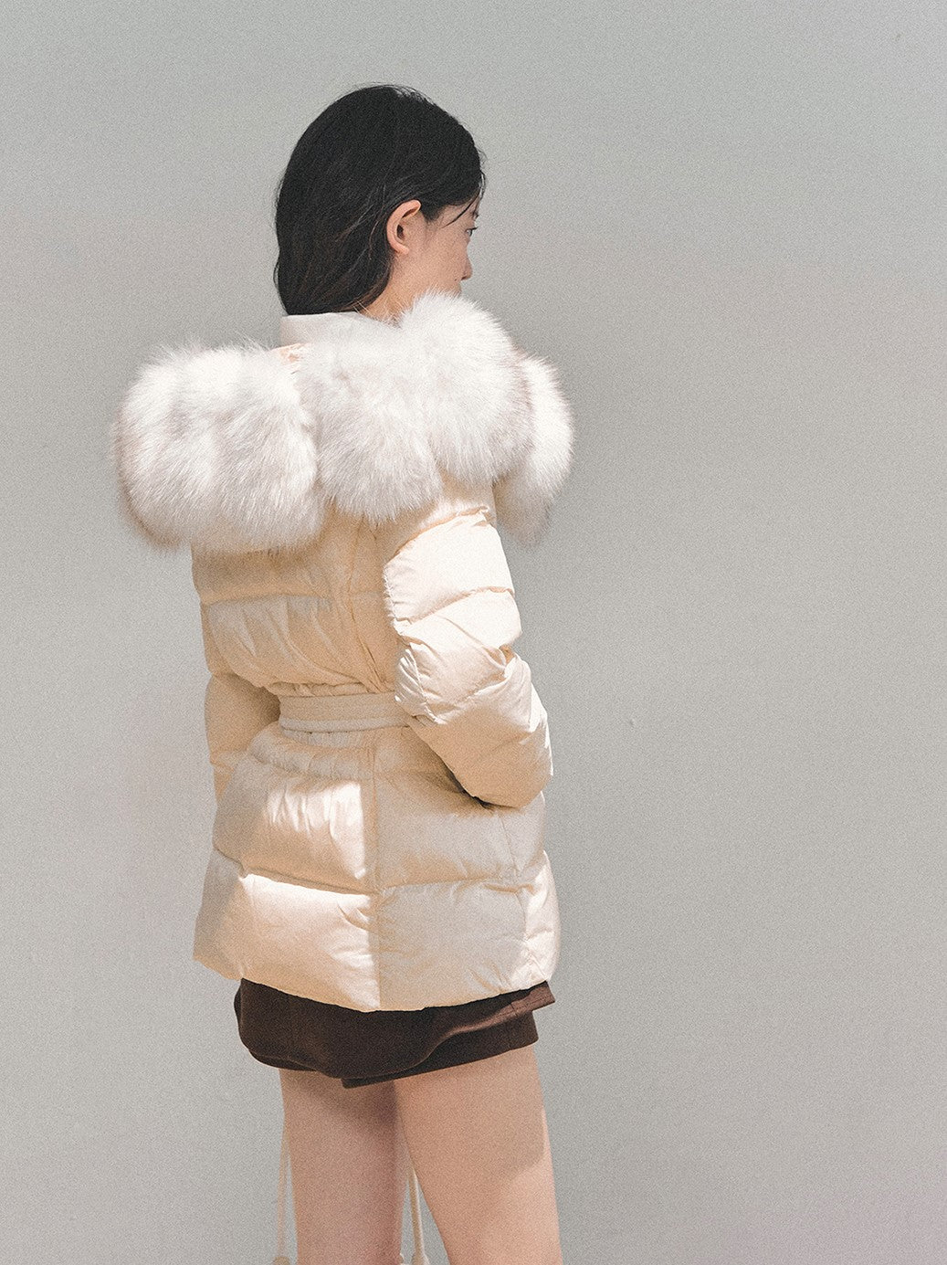 Fur Thickened Warm Down Jacket DIA0701