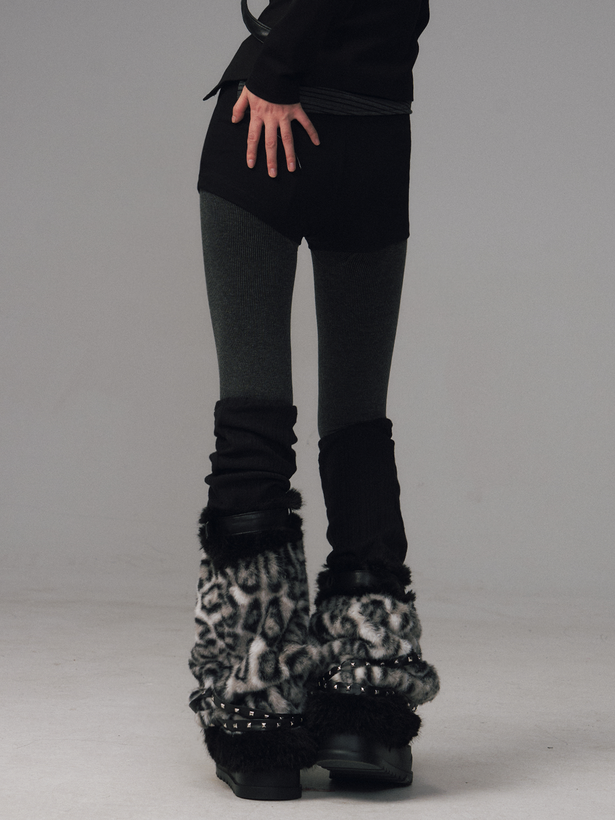 High Elasticity Fleece-Lined Thick Leggings FRU0127