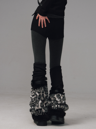 High Elasticity Fleece-Lined Thick Leggings FRU0127