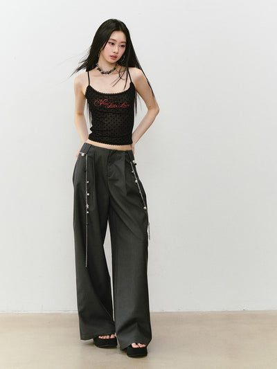 Wide-leg Drape Suit Pants VIA0330