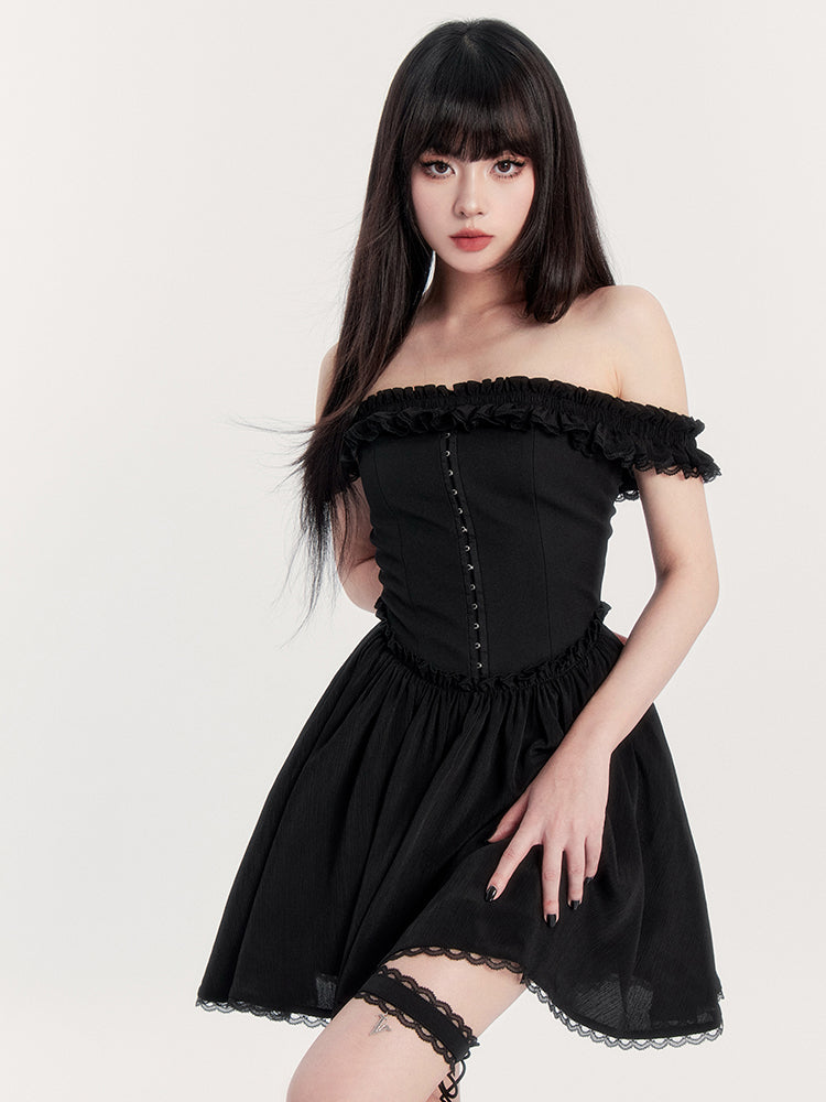 Romantic Lace Tube Dress VOC0395