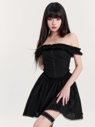 Romantic Lace Tube Dress VOC0395