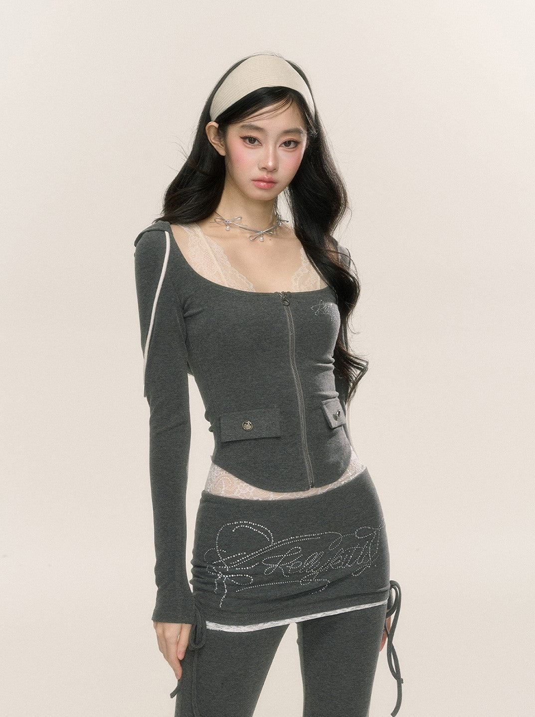 Leisure Sports Long Sleeve Slim Top/Tight Pants DIA0236