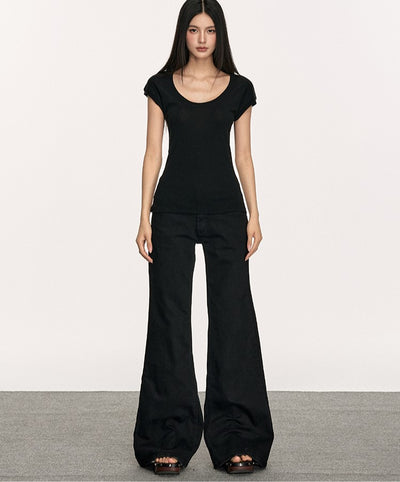 U-neck Short-sleeved T-shirt ANA0043
