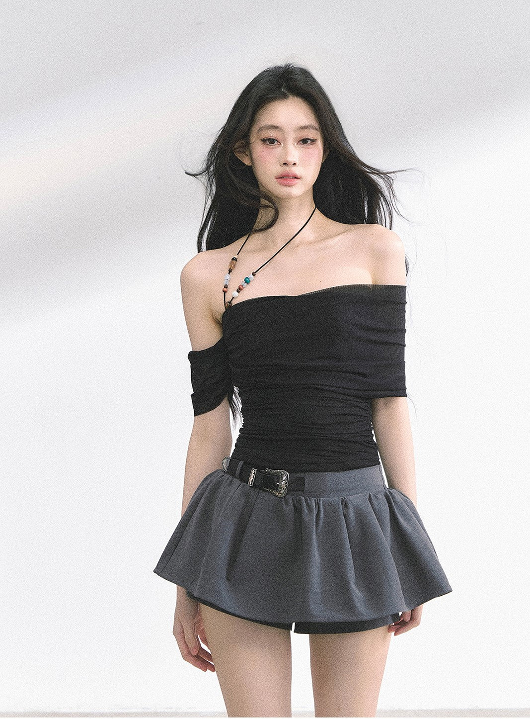 One Shoulder Slimming T-shirt DIA0491