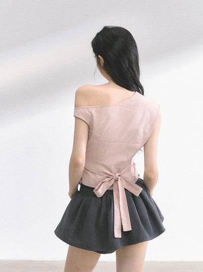 Off-shoulder Slim Shirt DIA0482