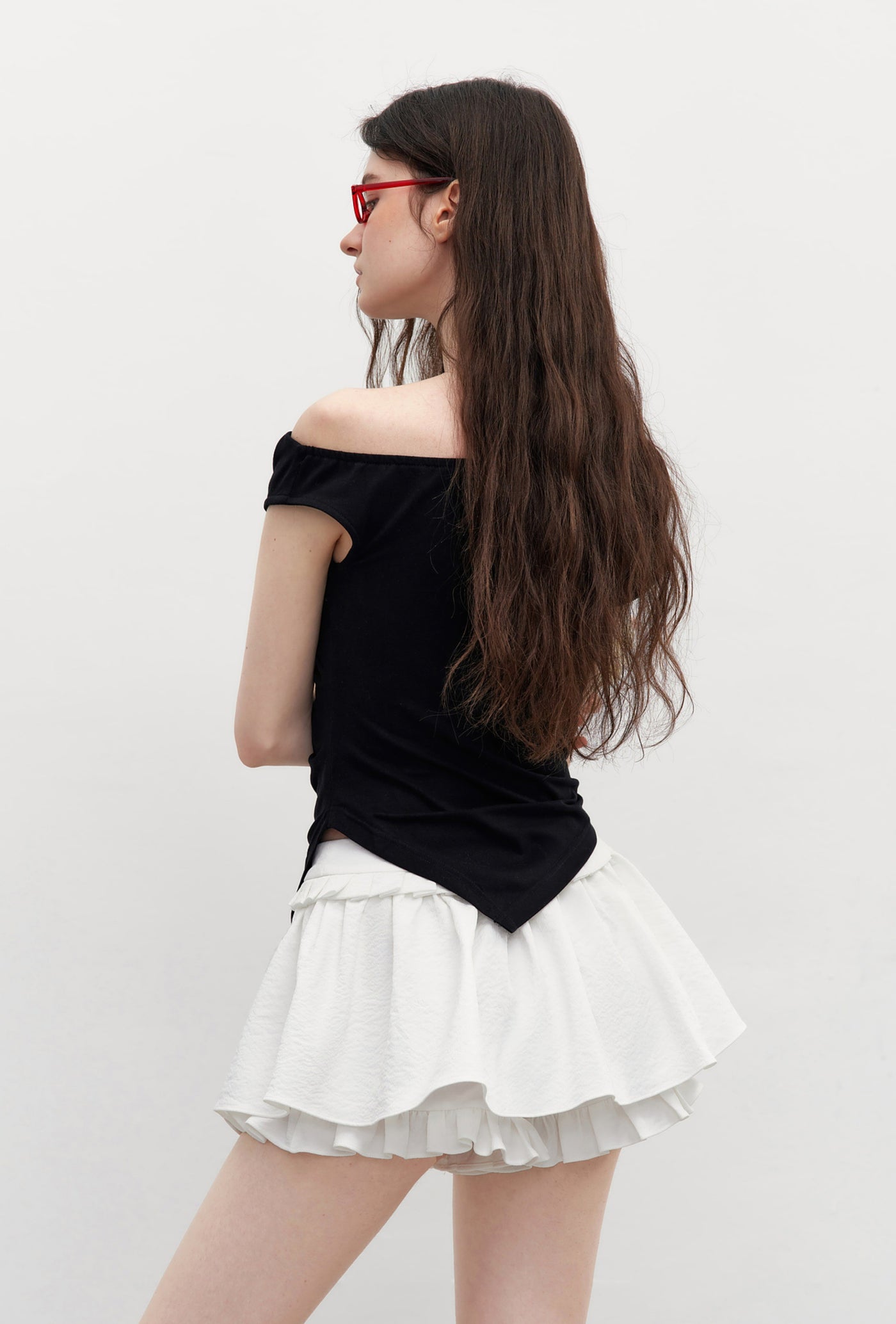 Lace Splicing Short Skirt AYF0096
