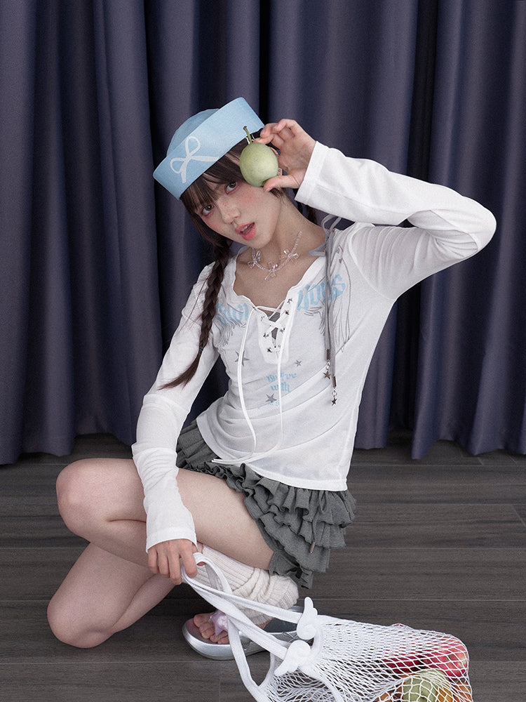 Angel Wings Printed T-shirt/Camisole SAG0264