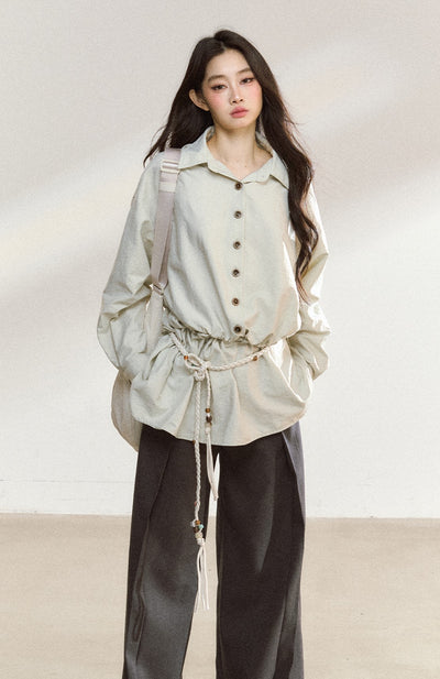 Casual Loose Long-sleeved Shirt./Shorts SHI0223
