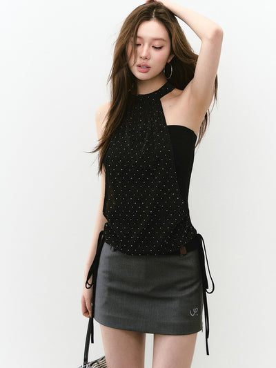 Halter Neck Glittering Top VIA0240