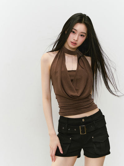 Three-dimensional Pocket Work Shorts VIA0321
