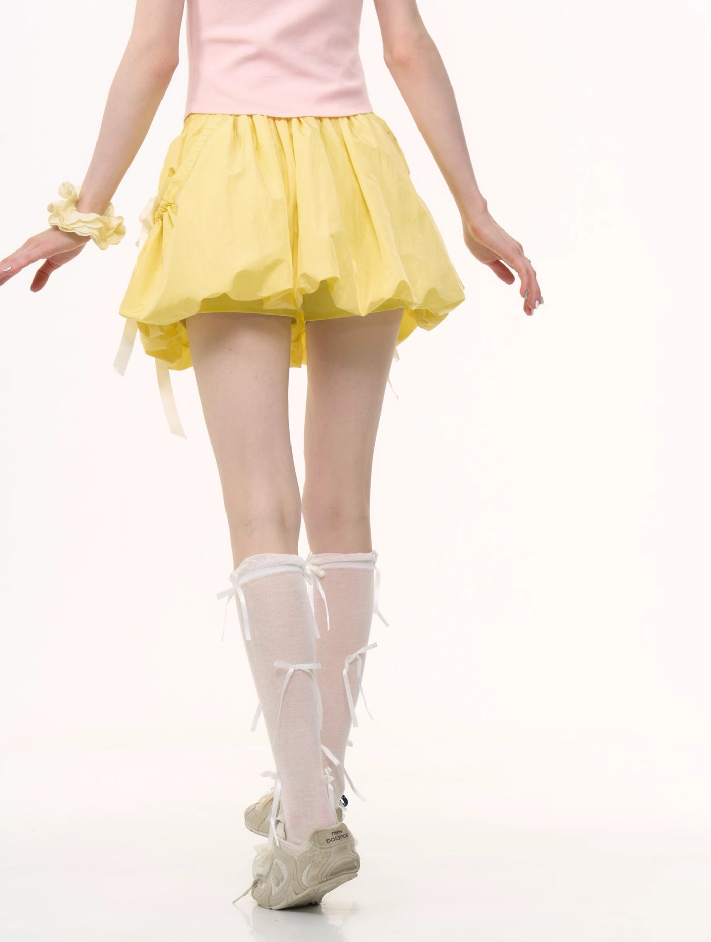 Bow Yellow Flower Bud Skirt ZIZ0257