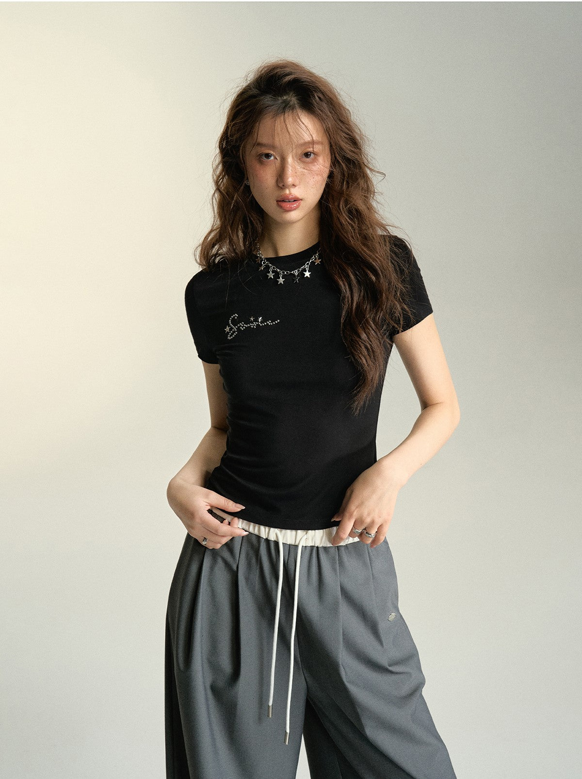 Basic Slim Fit Short Sleeve T-Shirt SOM0043