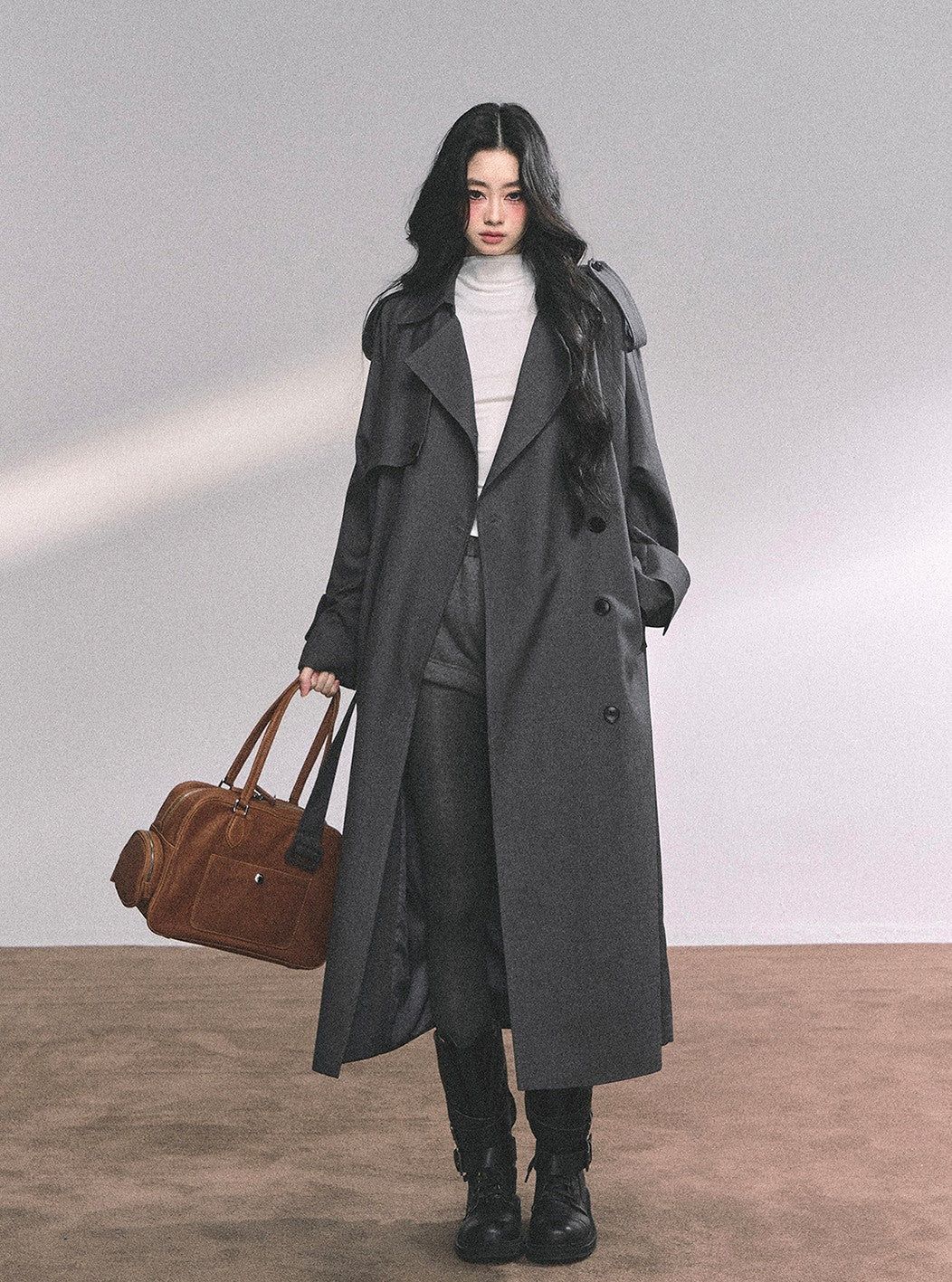 Hepburn Style Suit Mid-length Coat DIA0649