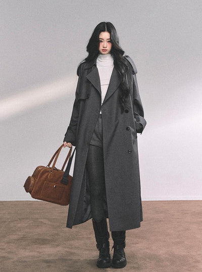 Hepburn Style Suit Mid-length Coat DIA0649