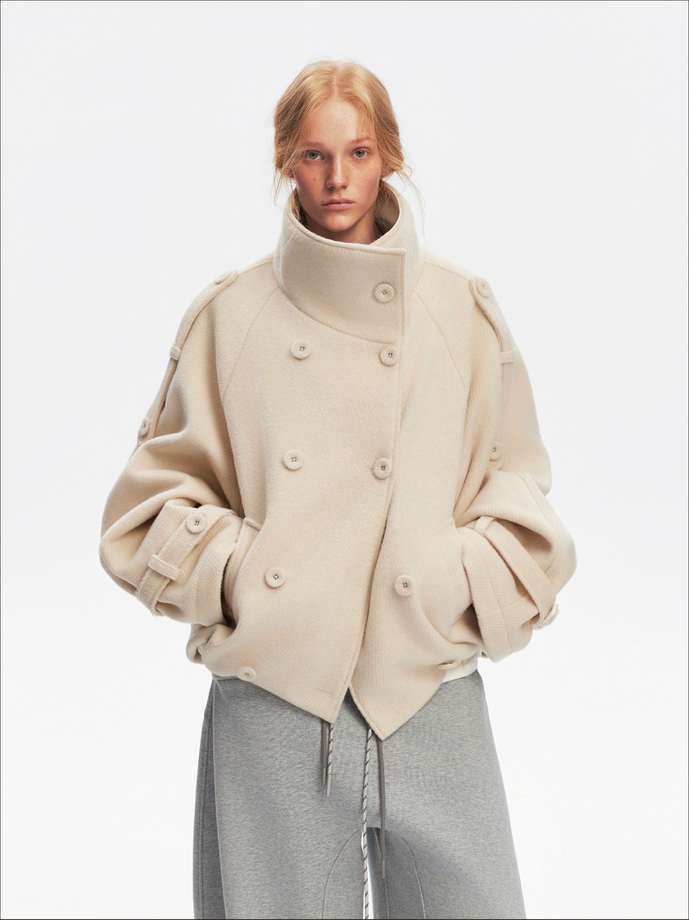 Batwing Sleeves Large Lapel Jacket SAL0202