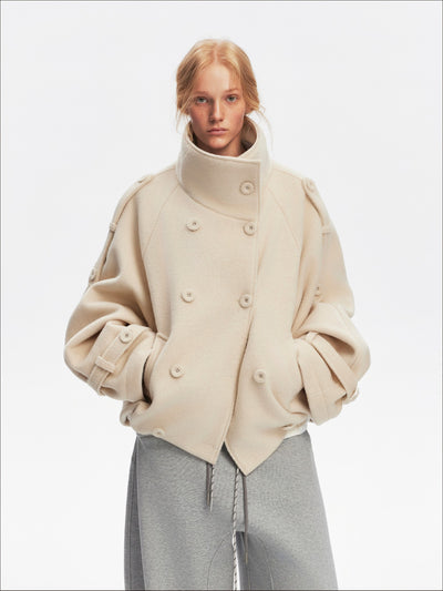 Batwing Sleeves Large Lapel Jacket SAL0202