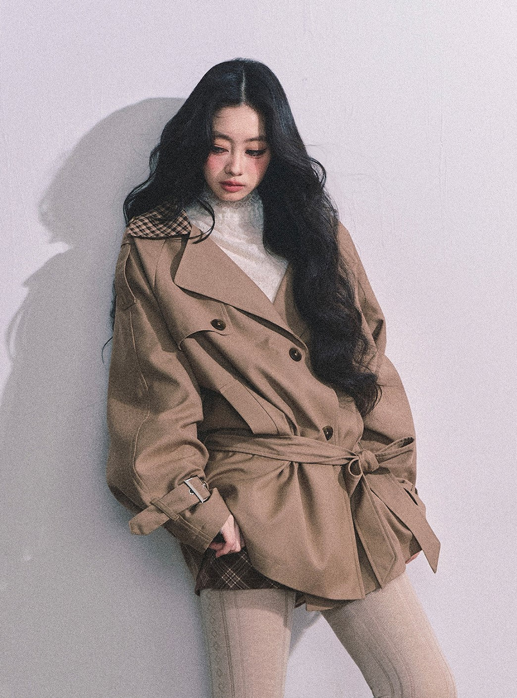 Hepburn Style Plaid Jacket DIA0652