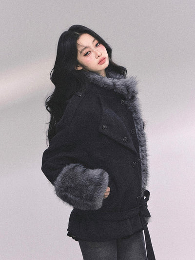 French Luxury Suit Fur Coat DIA0647