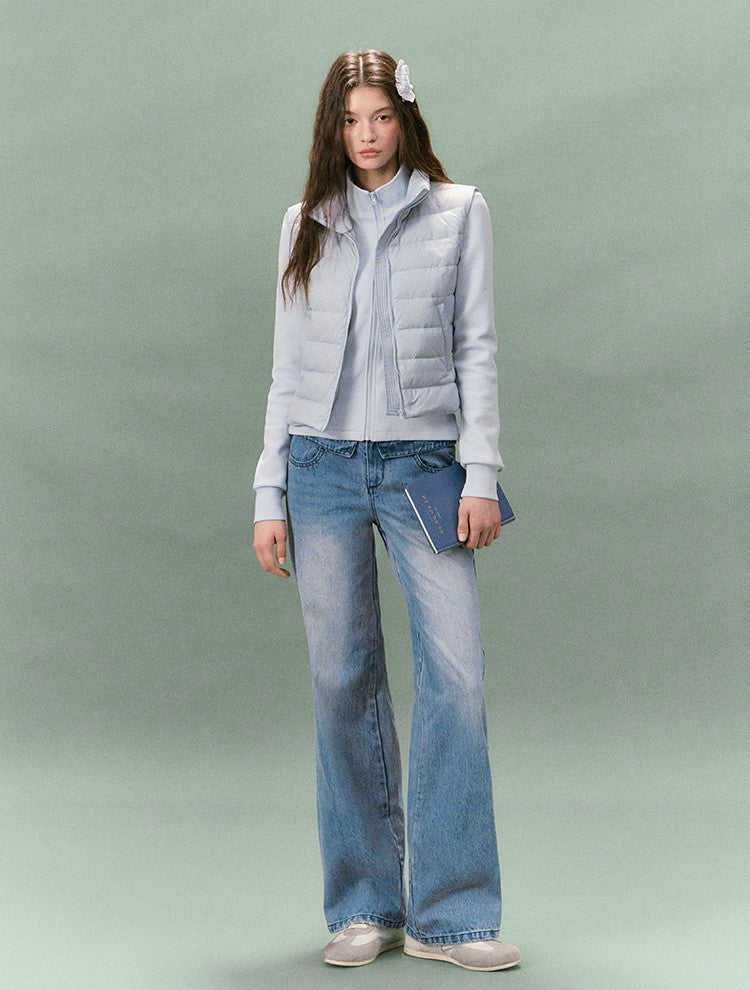 Lightweight Stand Collar Down Vest LAL0235