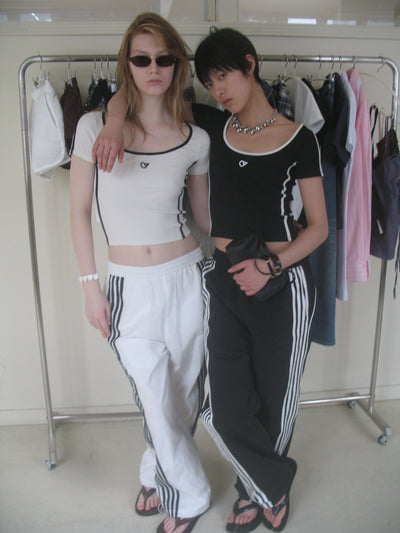 Nylon Loose Casual Pants AOA0027