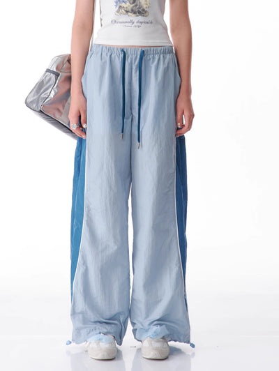 Contrast Color Wide Leg Quick-drying Sports Casual Pants ZIZ0103