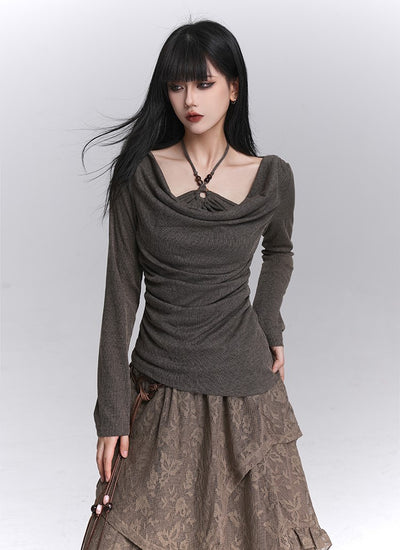 Halter Neck Off-Shoulder Top LAD0249