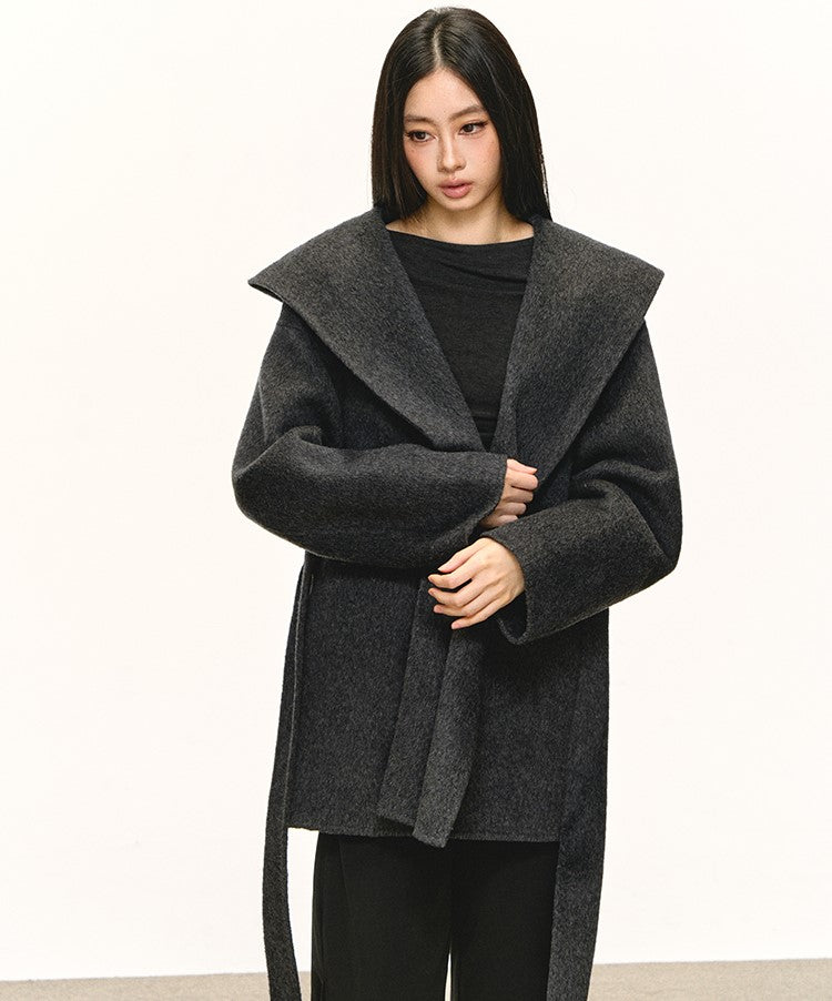 High-end Lace-up Hooded Jacket ANA0089