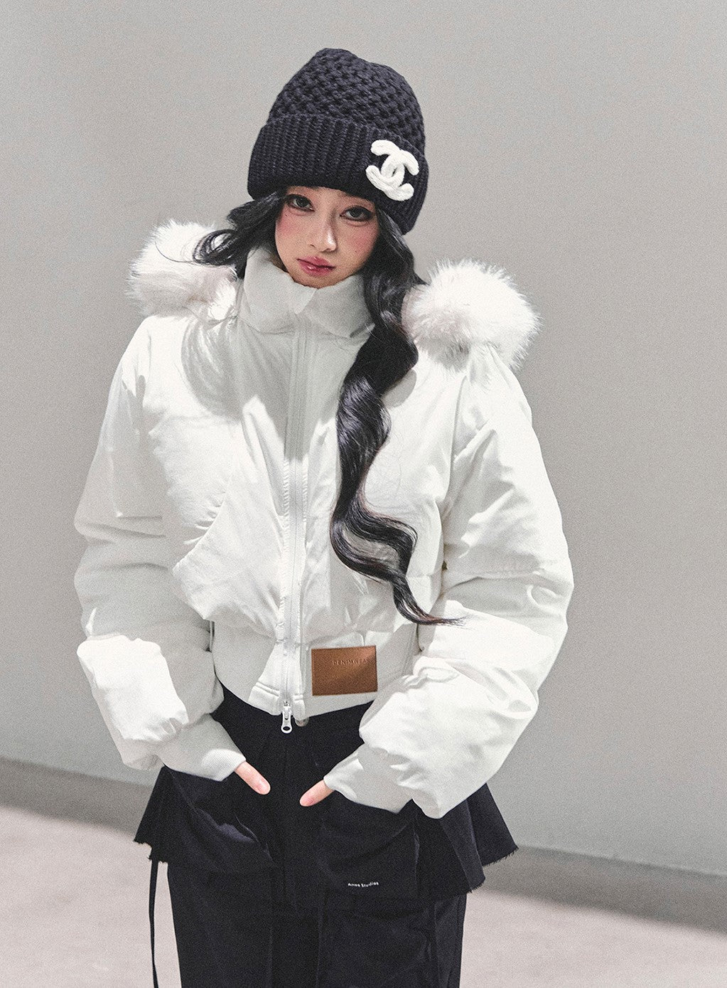 Hooded Cotton Short Jacket DIA0679