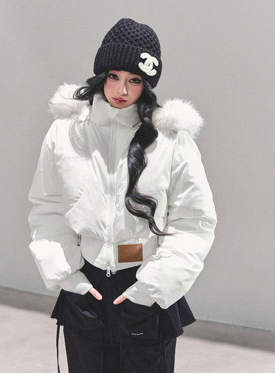 Hooded Cotton Short Jacket DIA0679