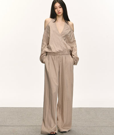 Off-shoulder Top/Flared Pants ANA0048