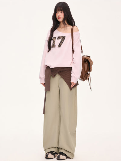 Leopard Print Digital Patchwork Sweatshirt WEE0065