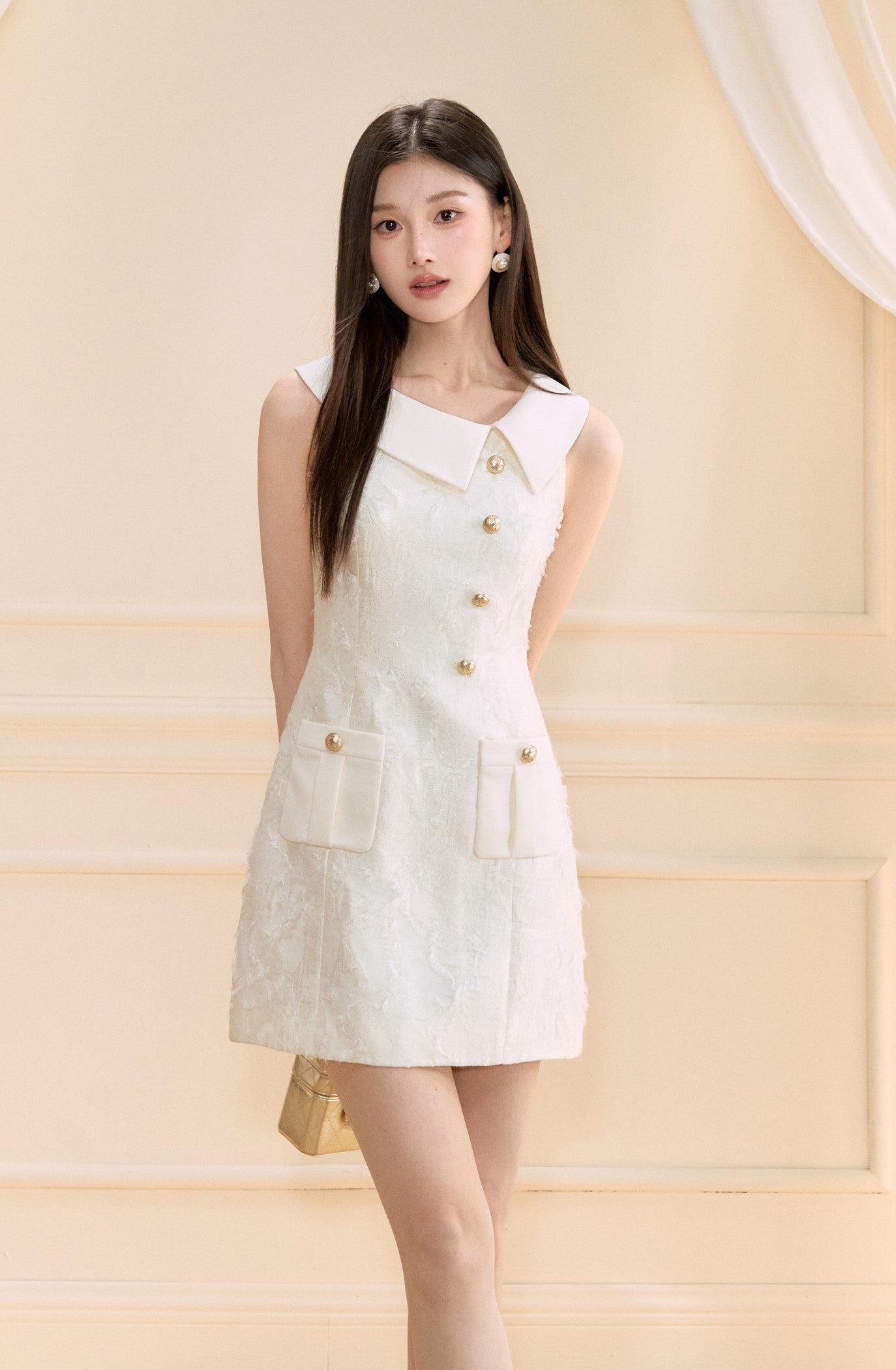 Asymmetrical Slim A-line Dress OSH0152
