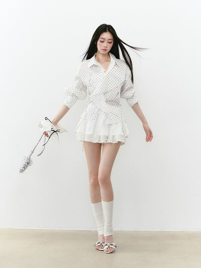 Layered Sunshade Short Shirt VIA0243