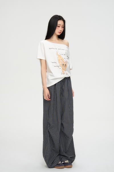 American Retro Plaid Pants PUN0066
