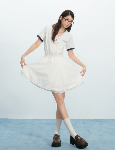 Small Wings Short Sleeve Dress NTO0220