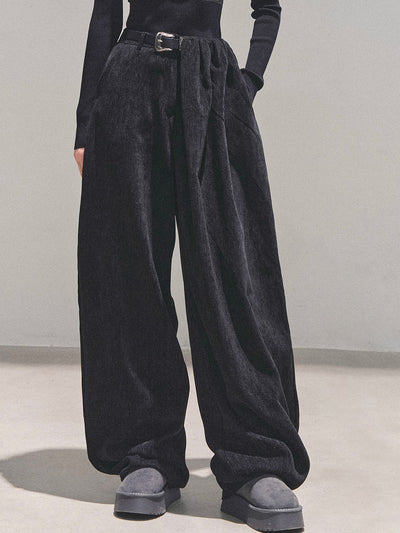 Loose Wide-Leg Belt Pants DIA0716