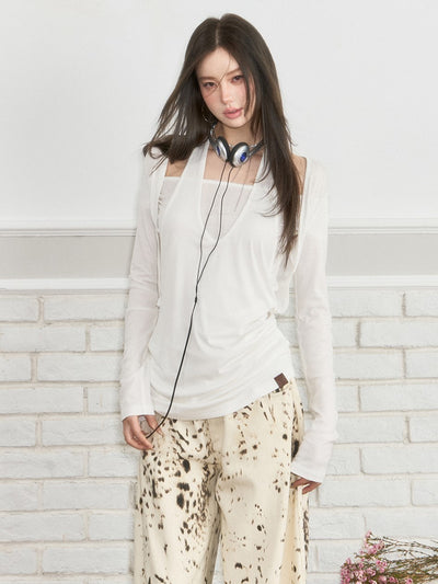 Multi-wear Mid-length T-shirt VIA0256