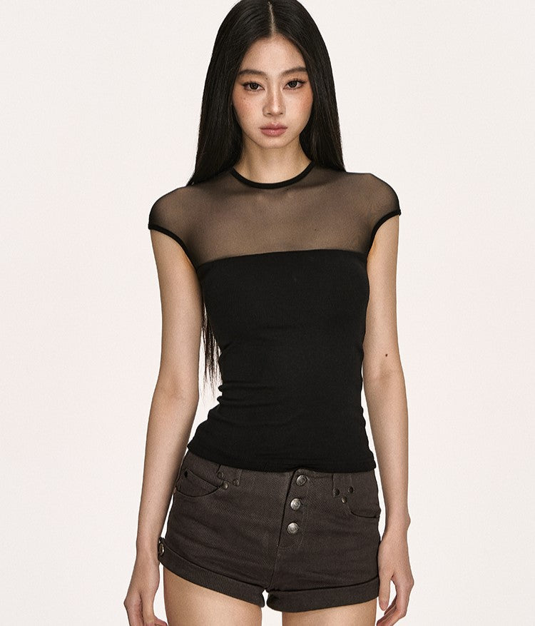 Transparent Tulle Top ANA0003