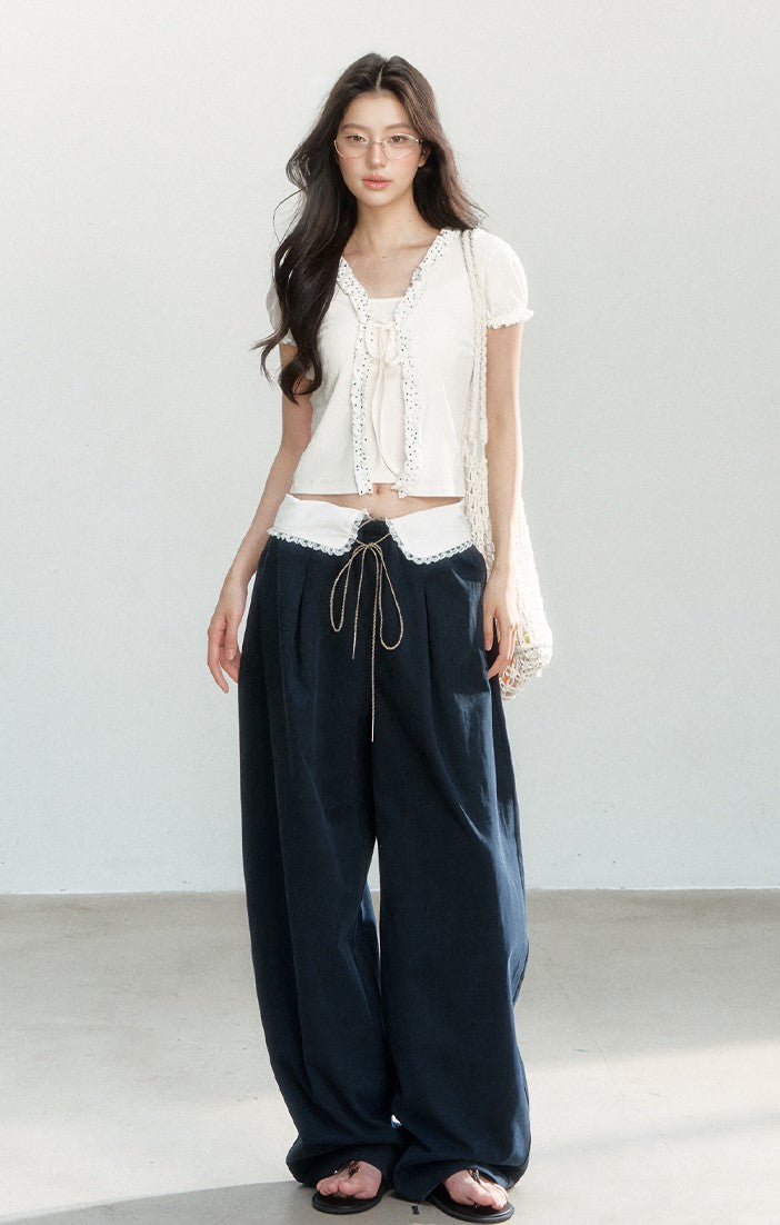Fake Two-piece Puff Sleeve T-shirt SHI0169