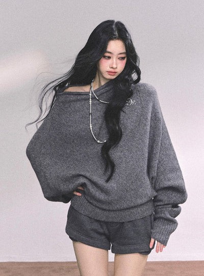 Lazy Style Off-shoulder Sweater DIA0631