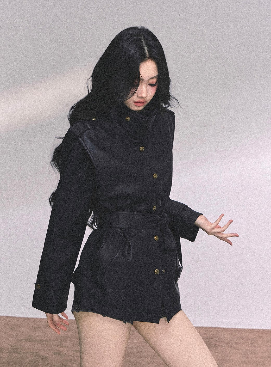 American Style Leather Stand Collar Jacket DIA0653