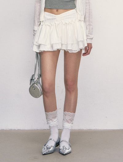 Bow Waist Puffy Cake Skirt WEE0020