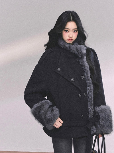 French Luxury Suit Fur Coat DIA0647