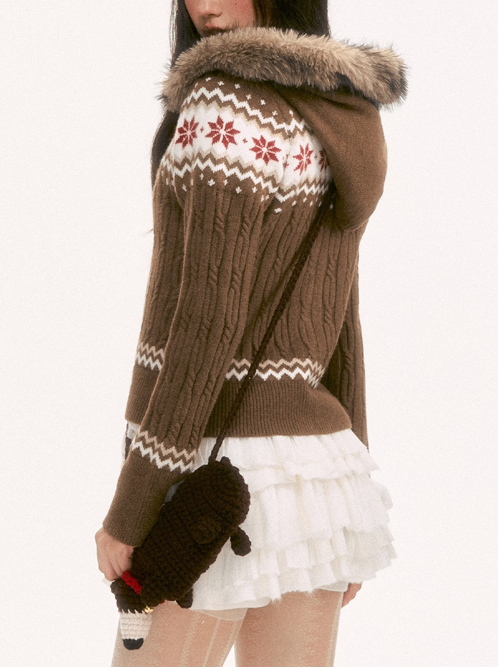 Nordic Design Hooded Knit Cardigan WEE0135