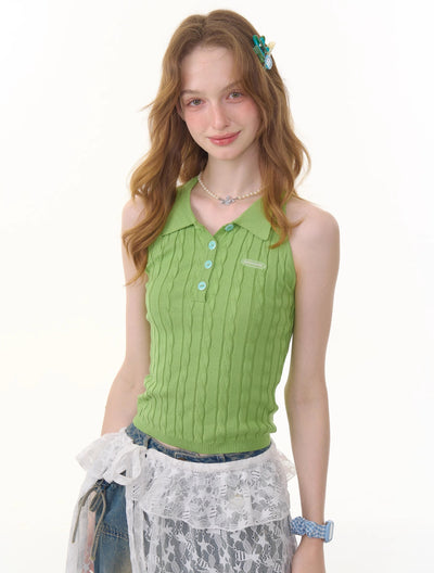 American Retro Sleeveless Knit ZIZ0281