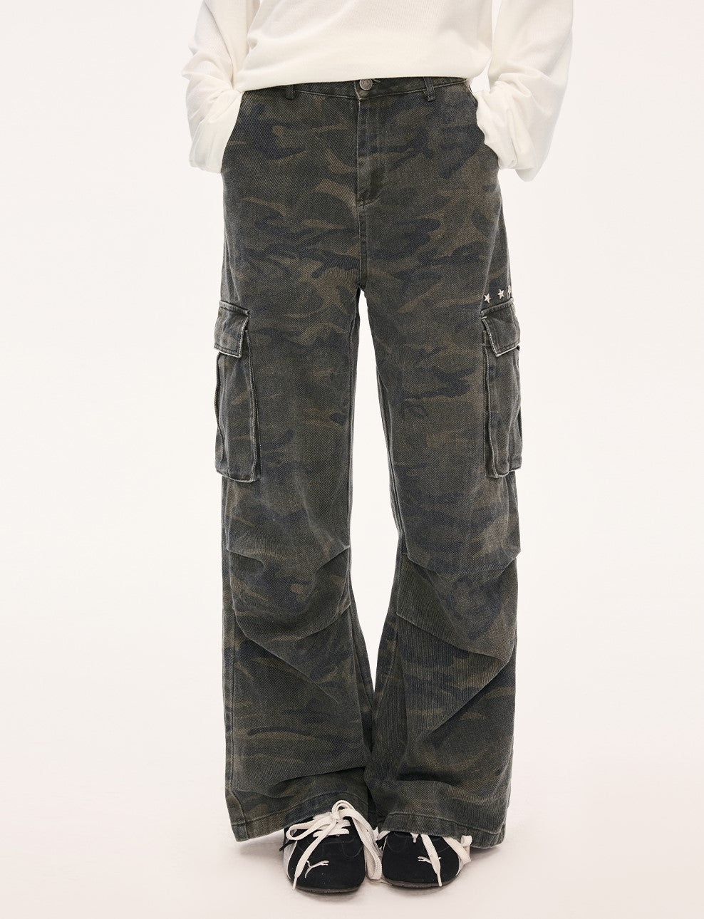 Retro Star Camouflage Cargo Pants WEE0073