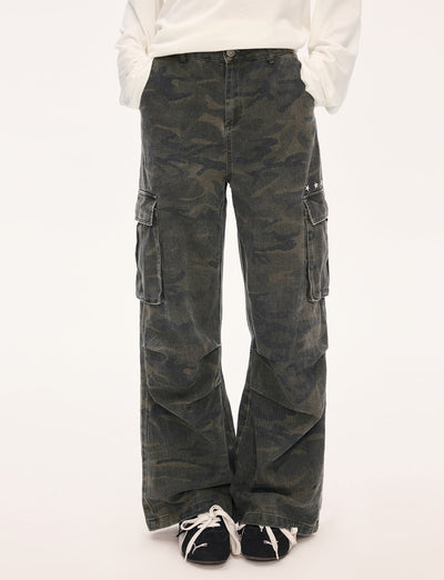 Retro Star Camouflage Cargo Pants WEE0073