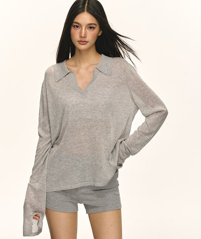Temperament Casual V-neck T-shirt ANA0049